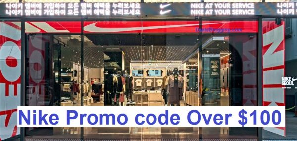 Nike Promo code over $100