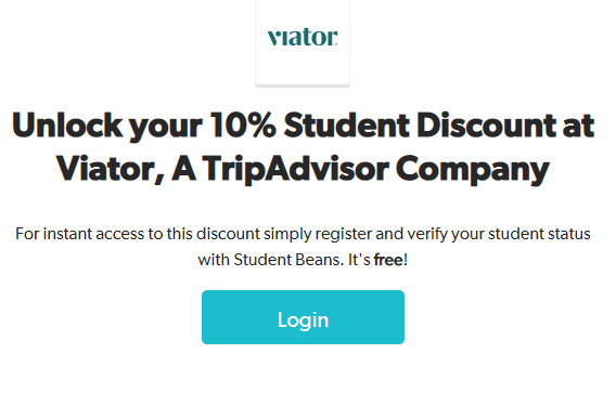 Viator Student Discount