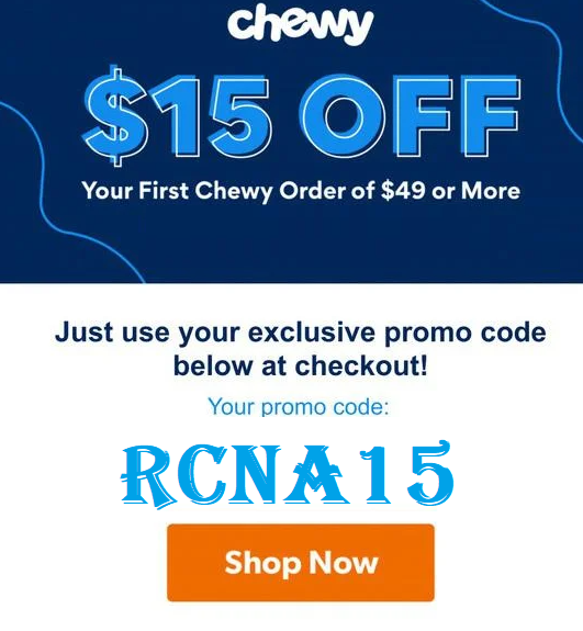 Chewy Coupon Code $15 off
