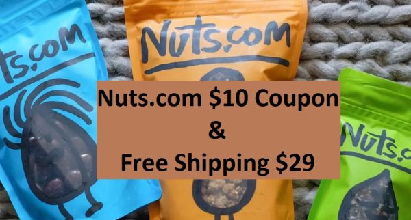 Nuts.com $10 Coupon