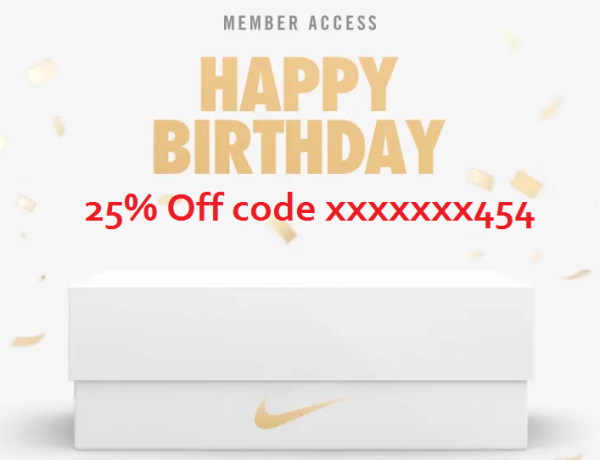Nike Birthday Discount