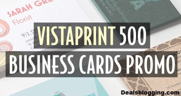 Vistaprint business cards 500 for $5
