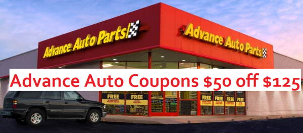 Advance Auto Coupons $50 off $125