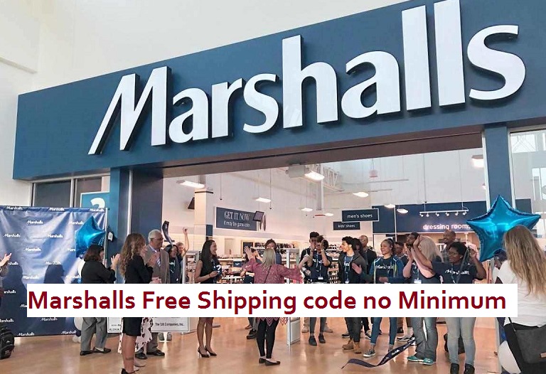 marshalls free shipping code no minimum