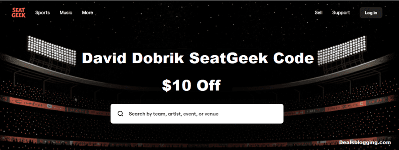 David Dobrik SeatGeek Code